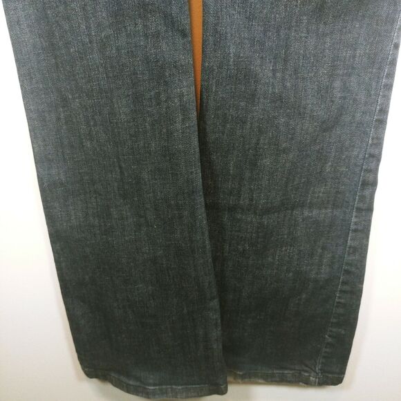 GRACE IN LA USA Bling Gems Jeweled Blue Jeans Boot Cut Pants - Picture 6 of 10